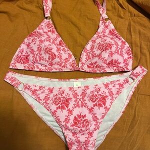 Floral Pink Bikini Set